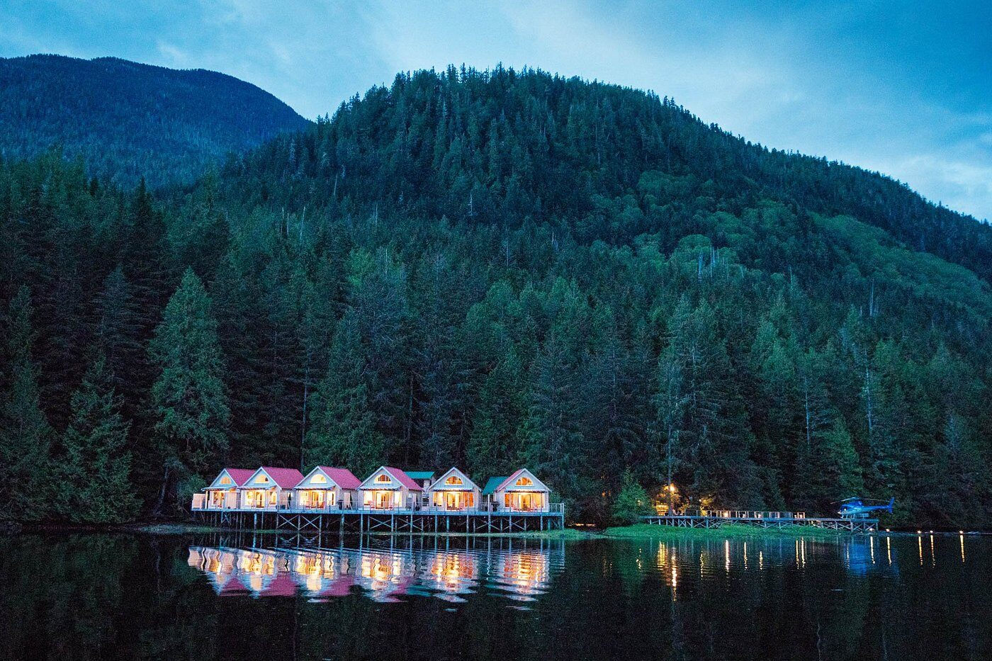 Luxushütten von Nimmo Bay in der kanadischen Wildnis