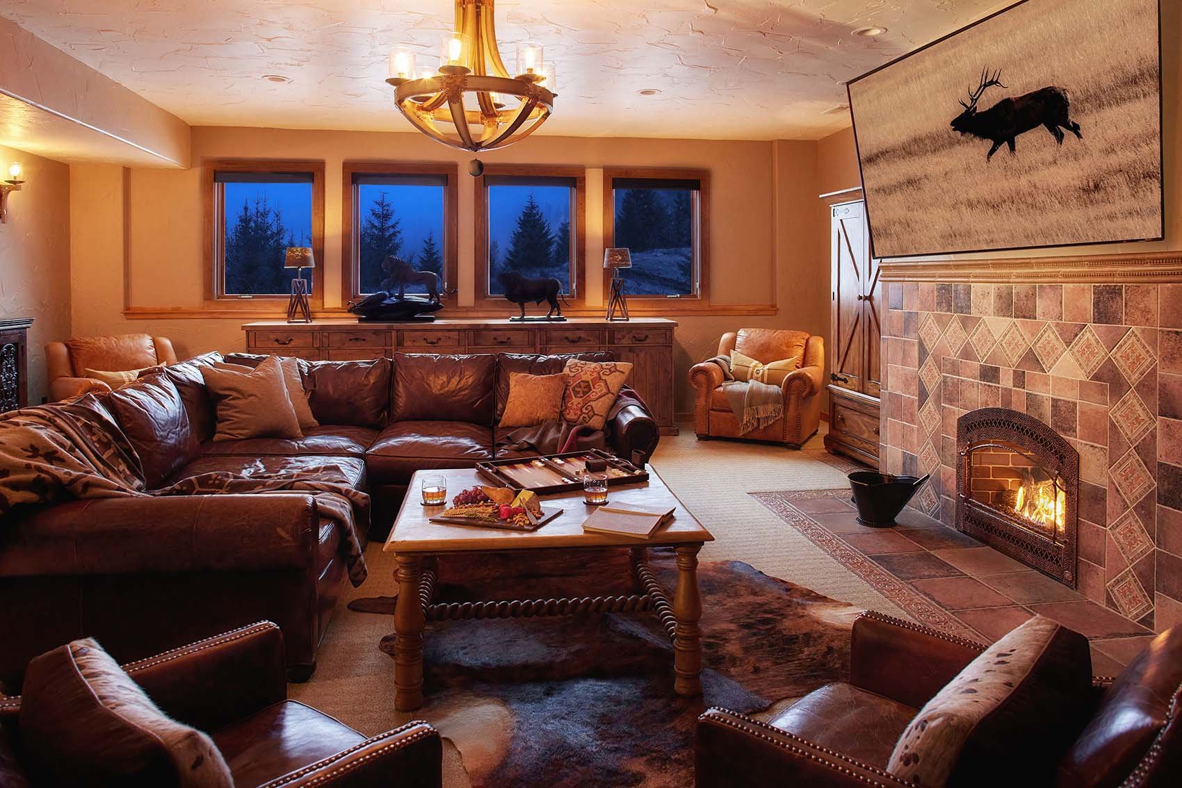 reid creek lodge Wohnzimmer