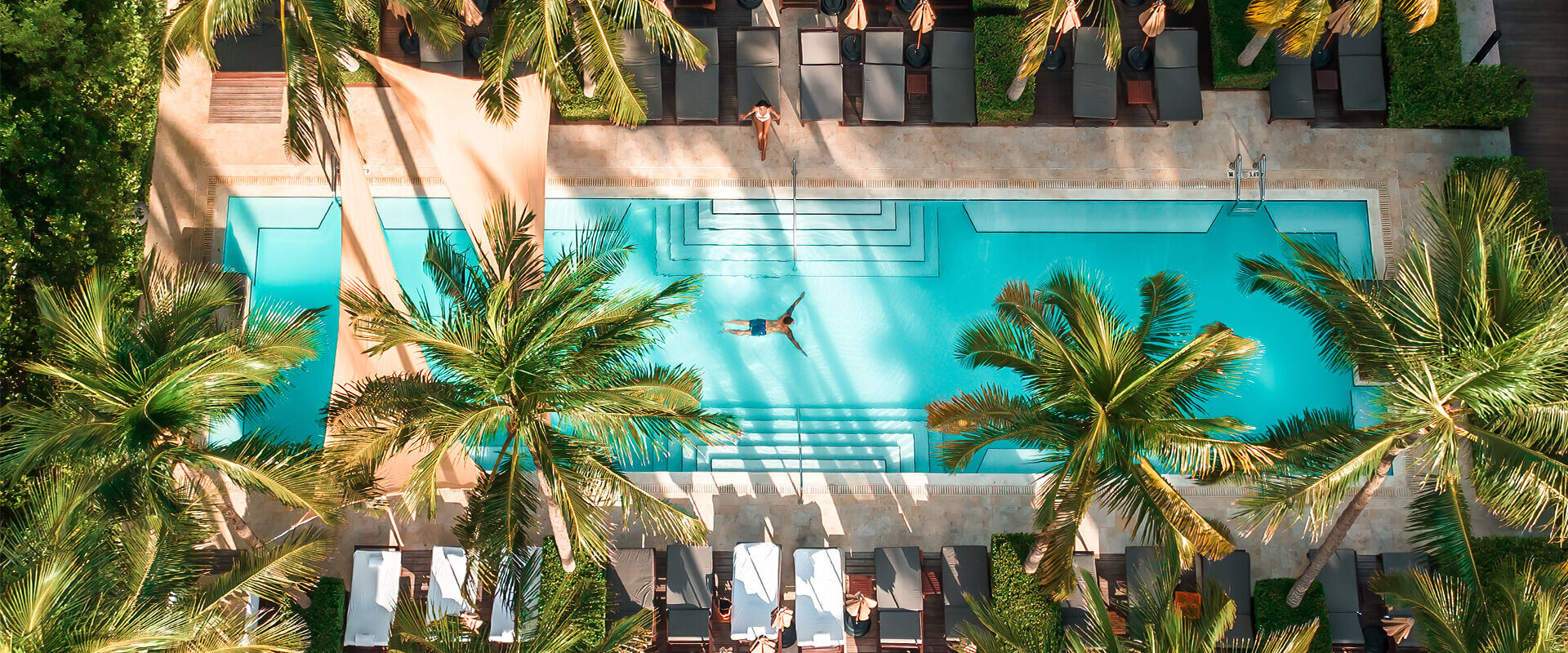 The Setai Miami Beach Pool von oben