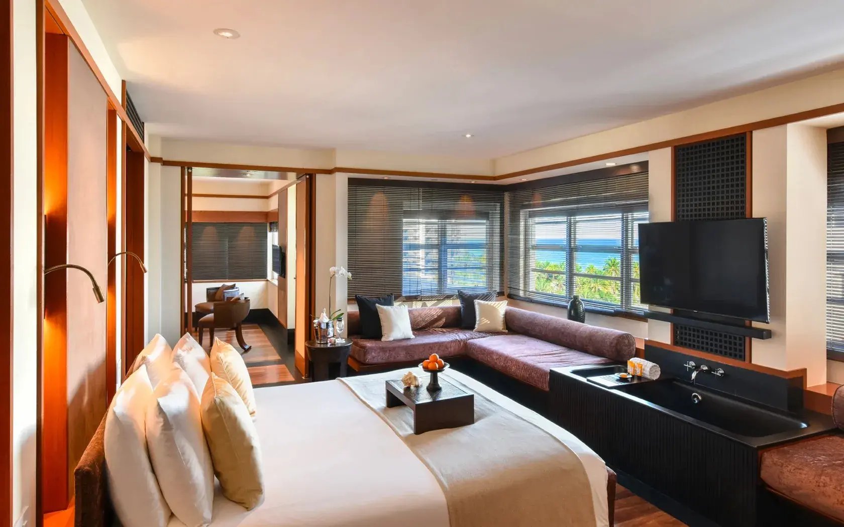 the setai miami beach getrennter wohn- und schlafbereich