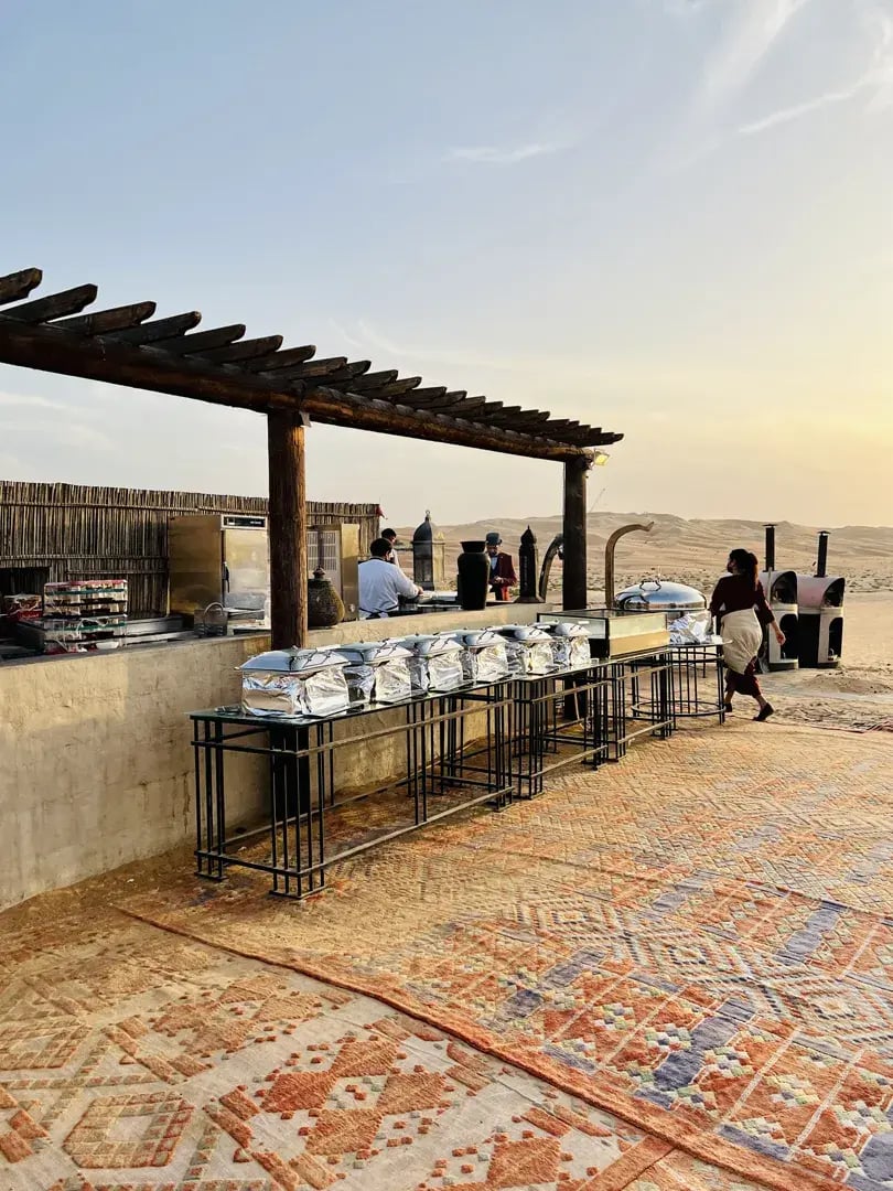 qasr al sarab desert resort by anantara abu dhabi privatbilder dinner