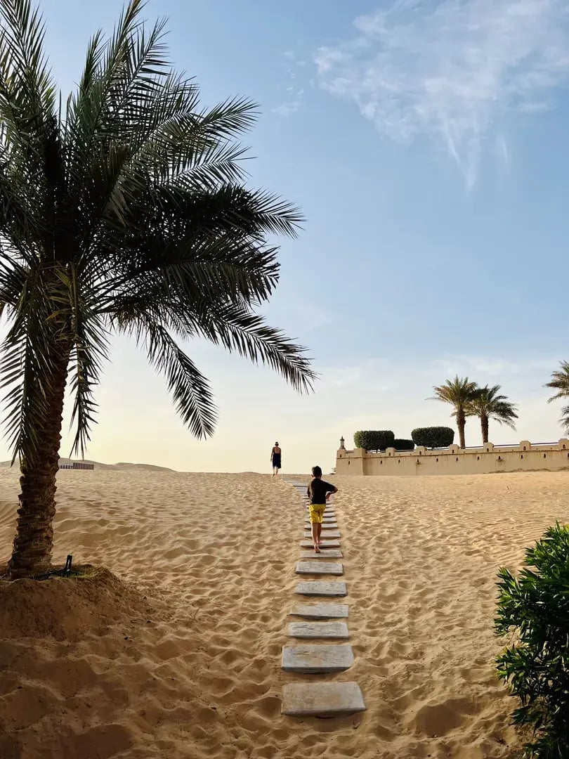 qasr al sarab desert resort by anantara abu dhabi privatbilder weg wuste