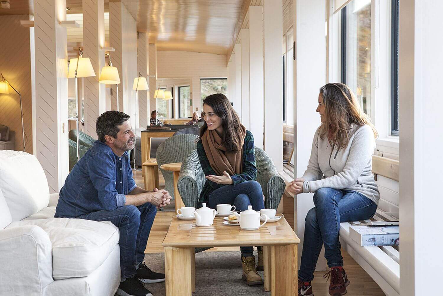 Explora Patagonia Hotel Familienluxusreisen TheFamilyProject Loungen
