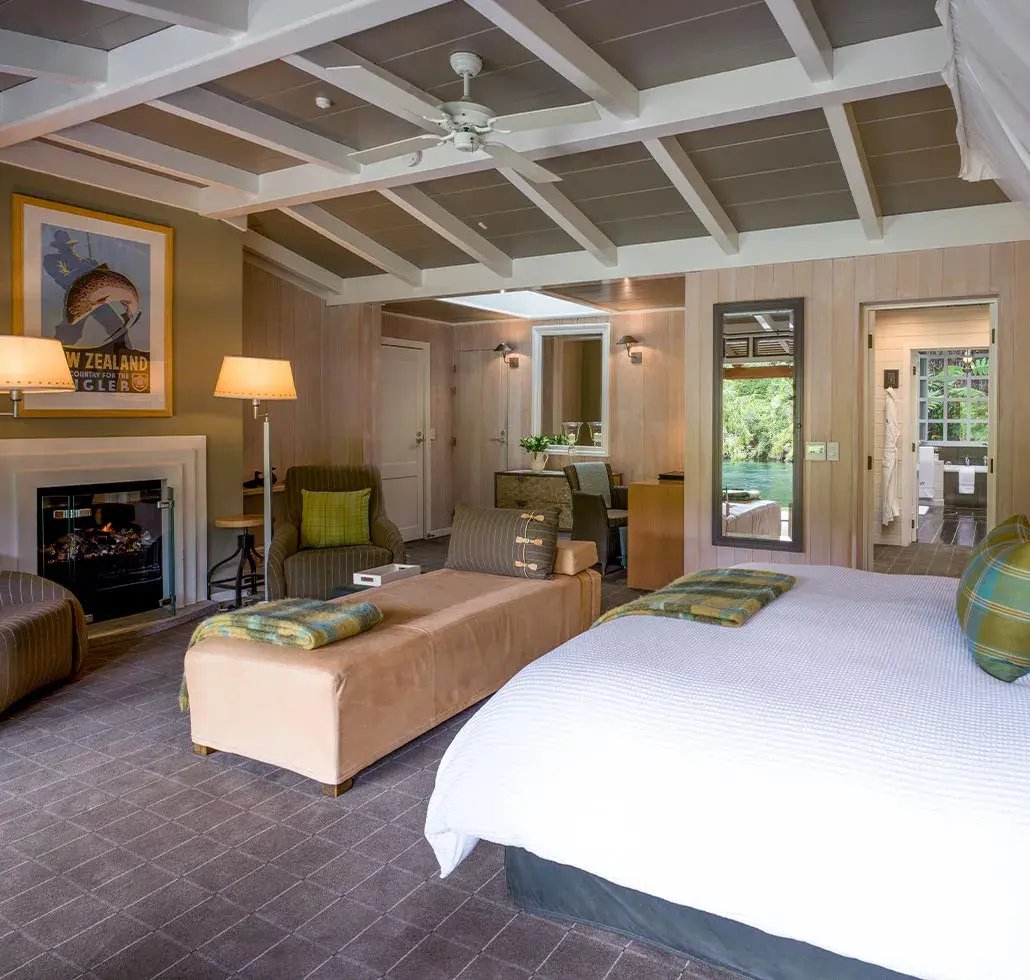 huka lodge taupo neuseeland sudpazifik schlafzimmer luxus urlaub kinder the family project