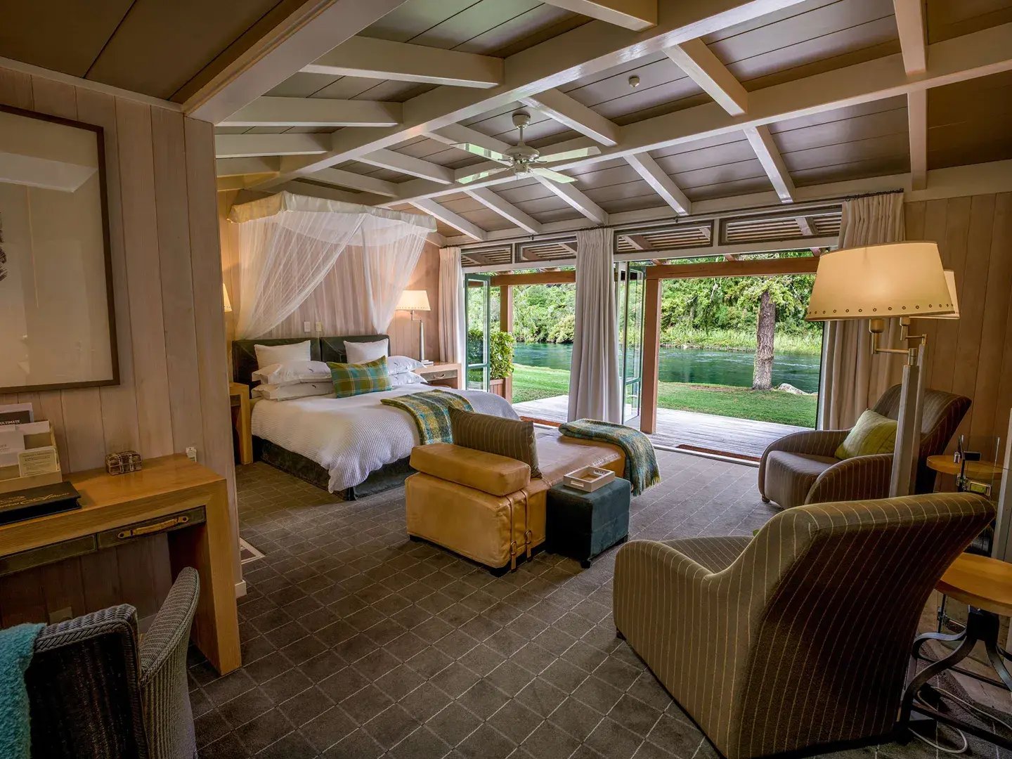 huka lodge taupo neuseeland sudpazifik hubschrauber exklusiv aktivitat luxus urlaub kinder the family project
