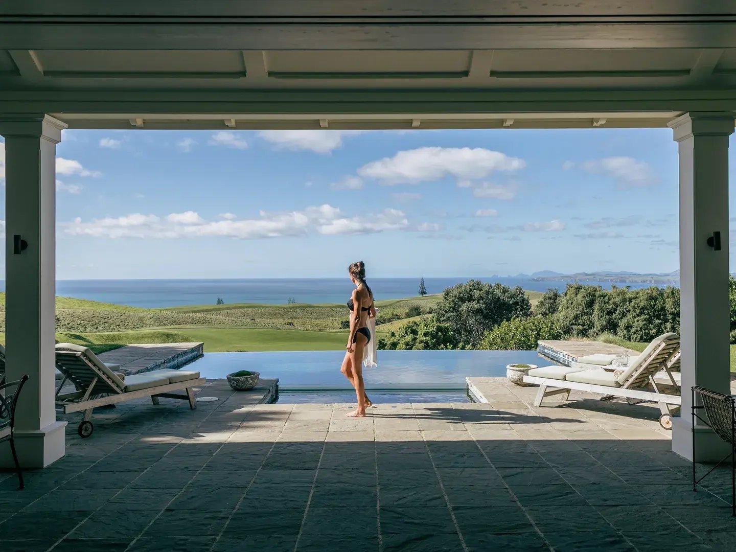 the lodge at kauri cliffs pool