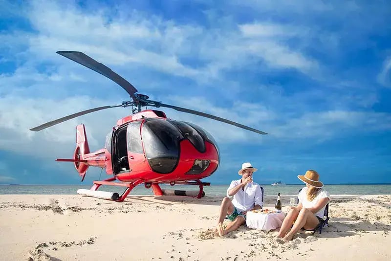 silky oaks lodge helicopter