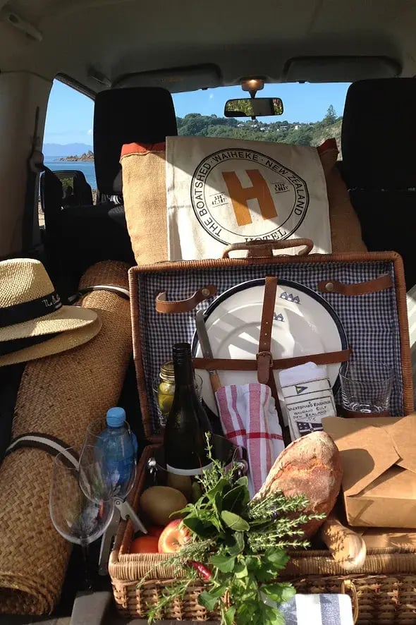 the boatshed mini moke packed