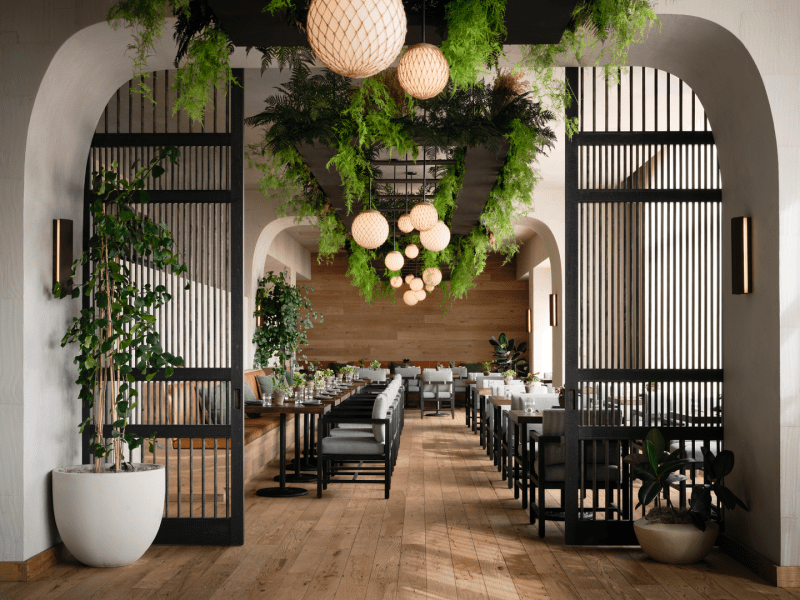 Stylische Dinner Area
