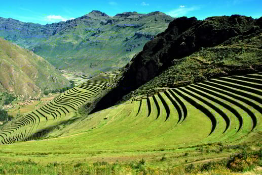 grüne Gebirgslandschaft